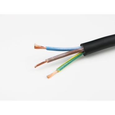 StageFlex 22048 Metre x BS6500 H07RN-F Rubber Cable - 3core 1mm Black