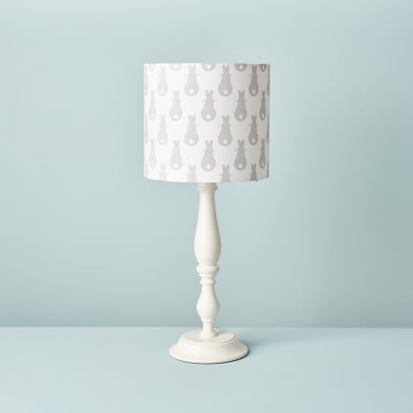 Lampshade - Rabbit Trellis / Grey