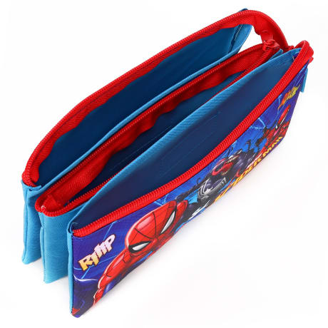 Spiderman 3 Compartment Flat Pencil Case