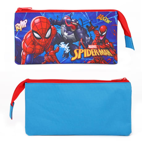 Spiderman 3 Compartment Flat Pencil Case