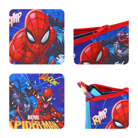 Spiderman 3 Compartment Flat Pencil Case