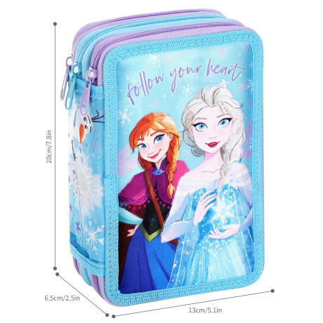 Frozen 3 Zip Filled Pencil Case