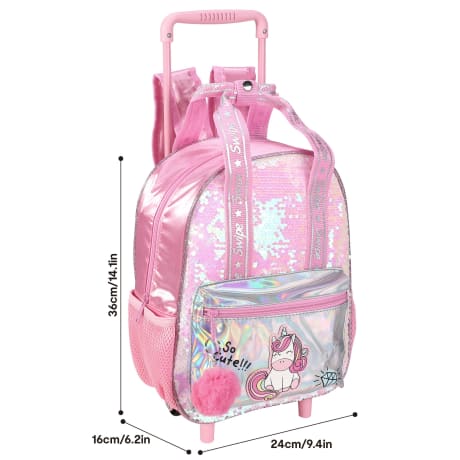 Hartom So Cute Unicorn Backpack Trolley
