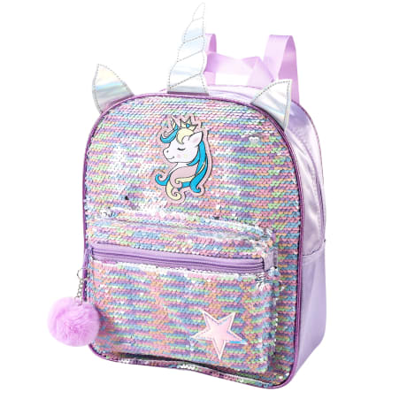 Playtoy sequin front pocket backpack (starunicorn)