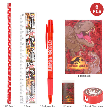 Jurassic Park 6pcs Stationery Set