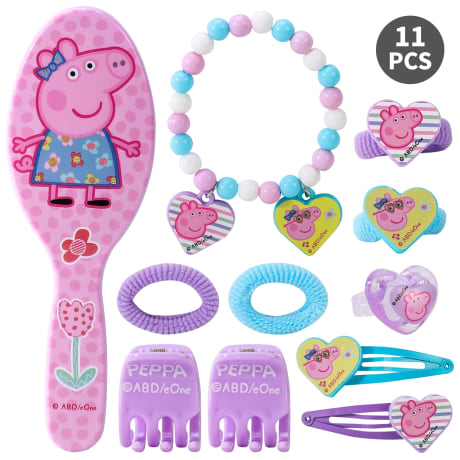 11pcs Hair Beauty Brush Set Peppa Pig