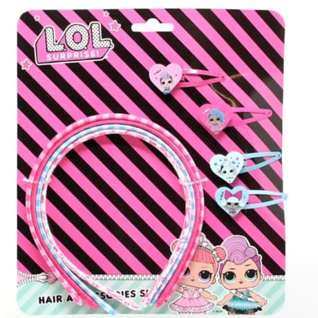 LOL Surprise Hair Bands With Clips Set