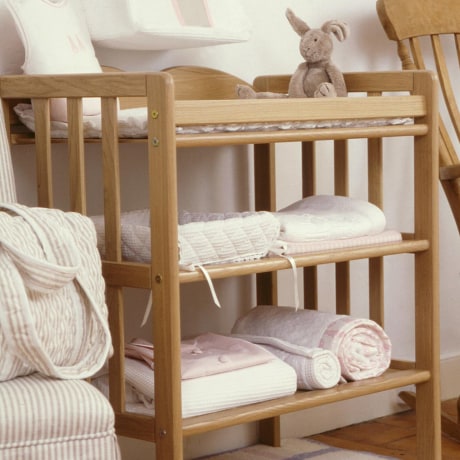 solid wood changing table