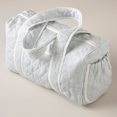 stripe changing bag