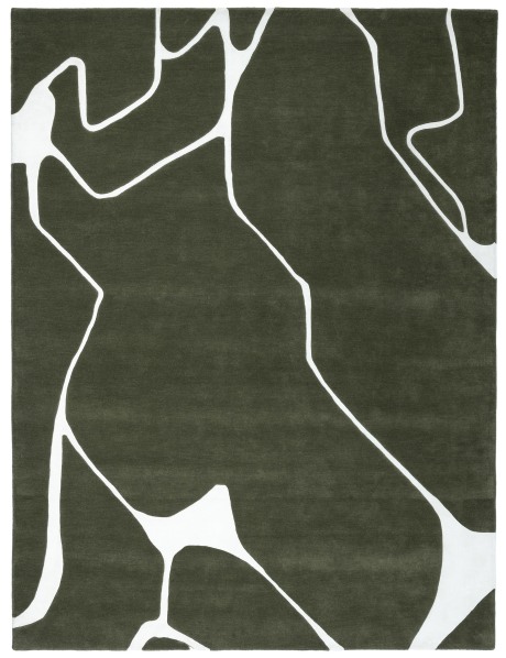 3877 IVORY/SEAWEED 3.00m x 2.40m