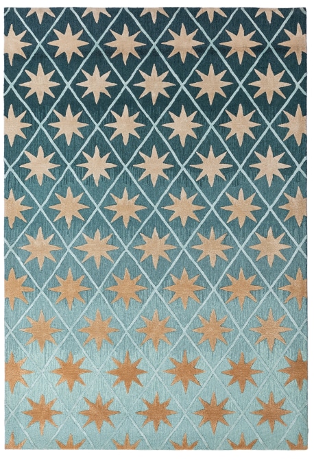 STARS RUG BLUE 2.40m x 1.70m