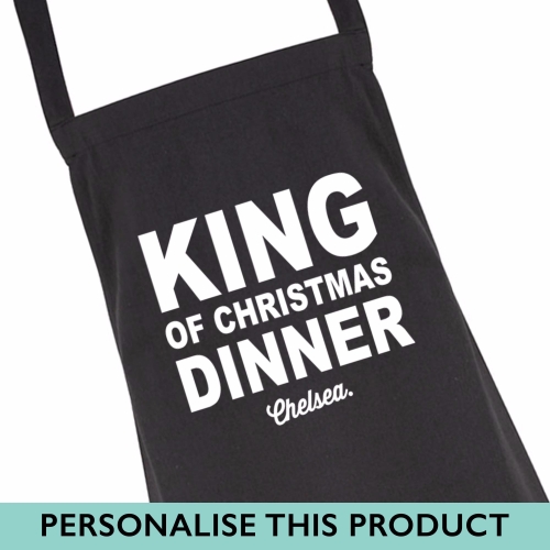 King of Christmas Dinner your town apron