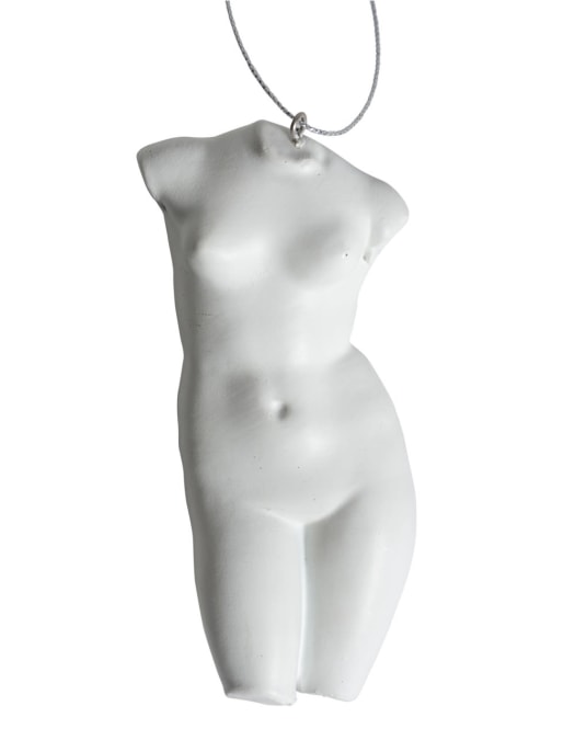 White Female Torso Hanging Decoration (to be bought in qtys of 8)