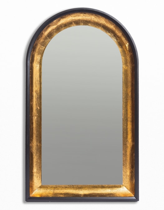 Limehouse Black & Gold Arch Wall Mirror