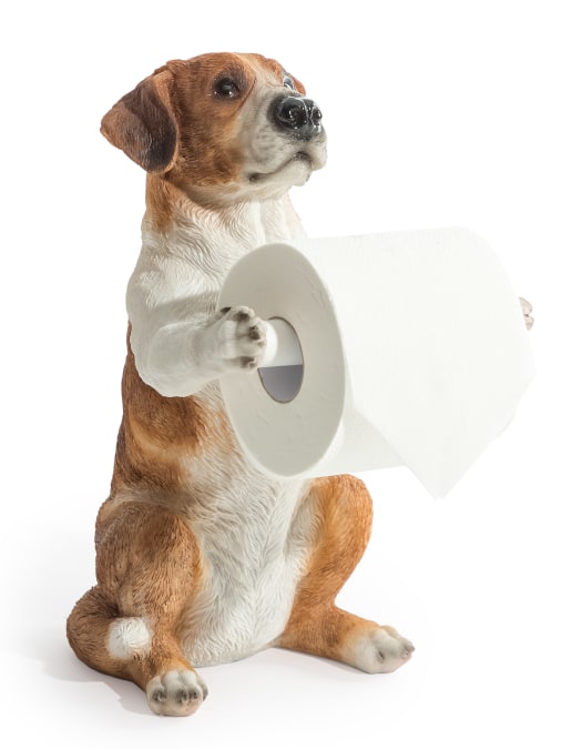 Helpful Hound Toilet Roll Holder