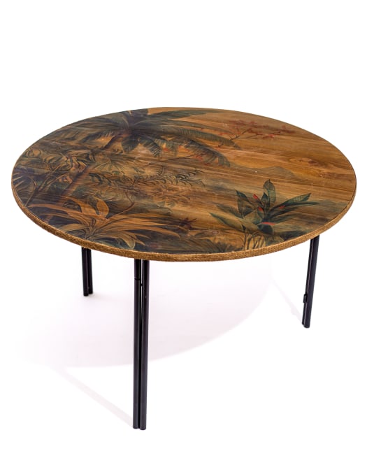 Tropical Landscape Round Coffee Table 80cm