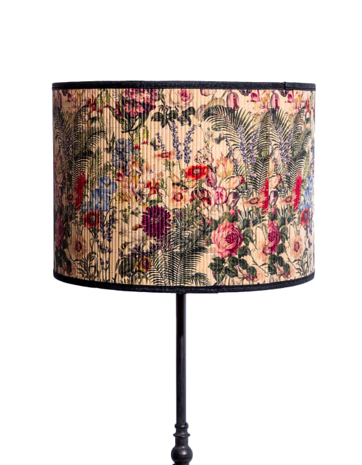 Multi Floral Bamboo Shade 40cm