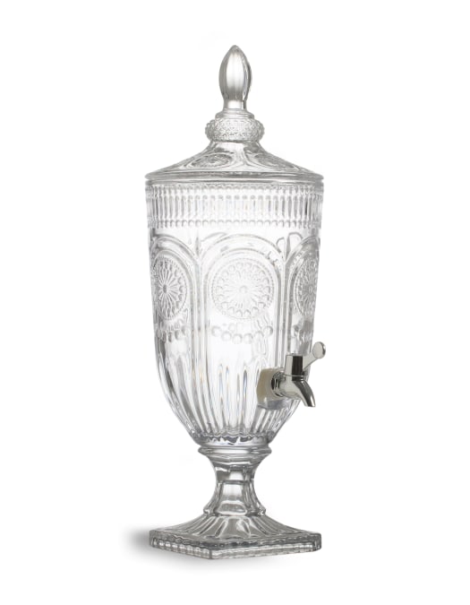 Clear Patterned 3-Litre Glass Drinks Server