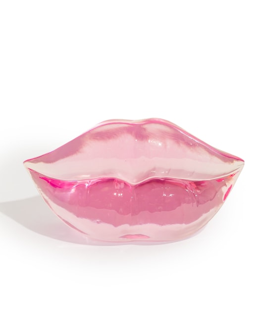 Translucent Pink Lips Ornament / Paperweight