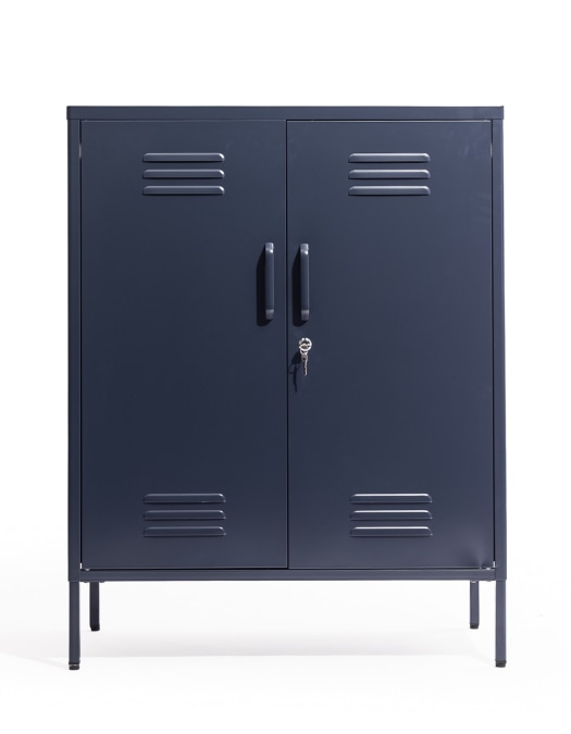 Medium Steel Metal Locker in Navy Blue