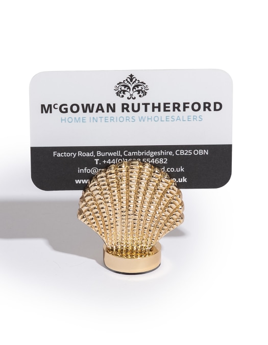 Gold Shell Card / Photo Holder (to be bought in qtys of 10)