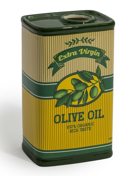Retro Olive Oil Drum Ceramic Vase (to be bought in qtys of 2)