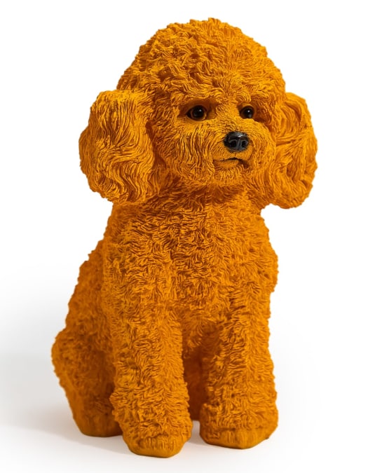 Mustard Yellow Poodle Ornament
