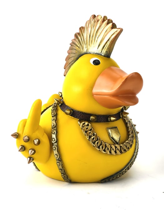 Punk "Rubber Rocker" Duck