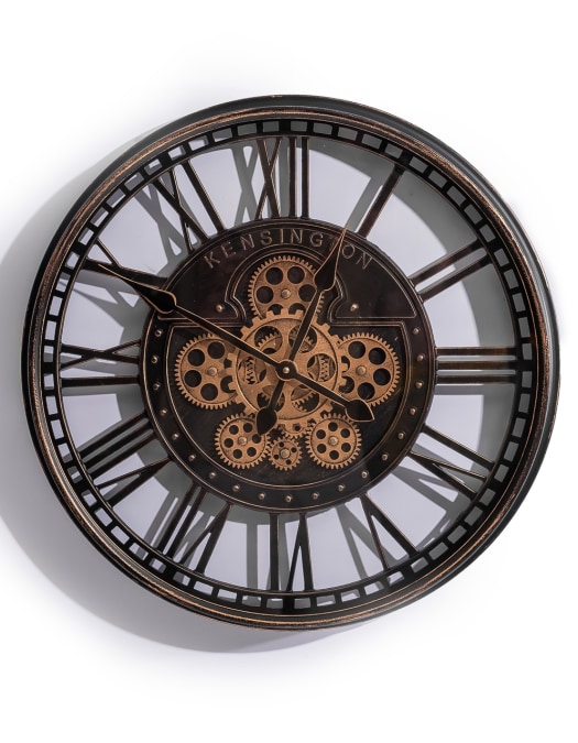 Antique Black Kensington Wall Clock