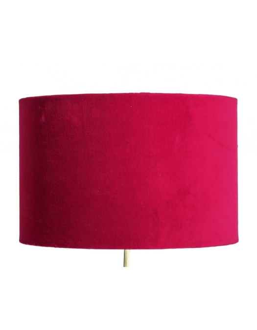 Pink Velvet 40cm Cylinder Shade w/ Gold Inner Lining
