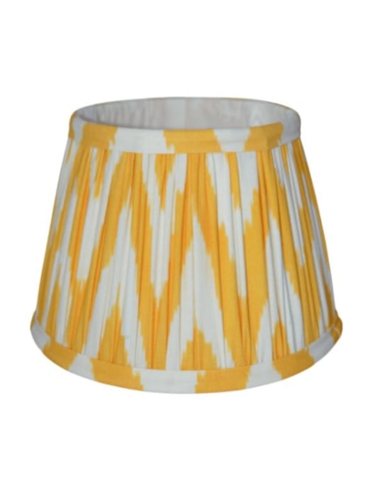 Mango Zigzag Ikat Gathered / Pleated 40cm Lampshade