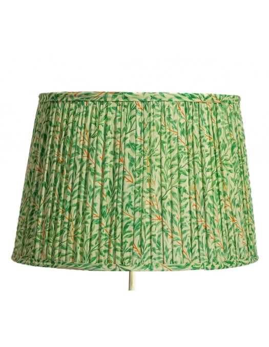 Green "Willow" Gathered / Pleated 40cm Lampshade