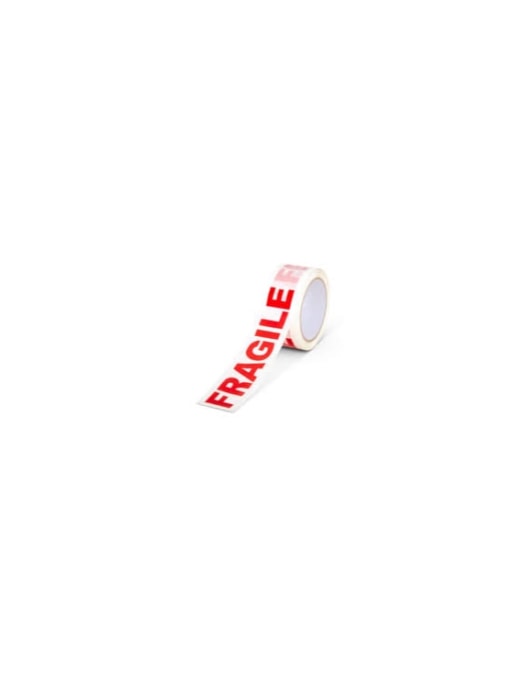 White & Red 'Fragile' Packaging Tape 48mmx66m (to be bought in 6's)