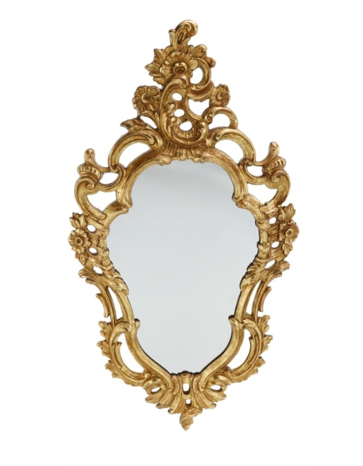 Antique Gold Ornate French Wall Mirror