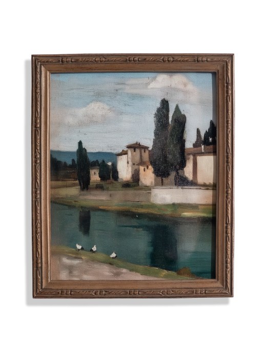 Wood Framed "European Vista" Art Print