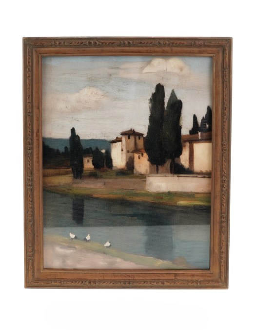 Wood Framed "European Vista" Art Print