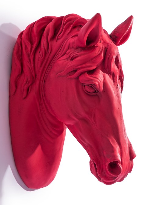 Magenta "Pink Pony" Large Horse Wall Head