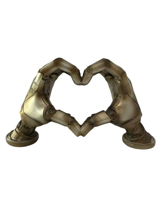 "Robot Love" Heart Hands Ornament