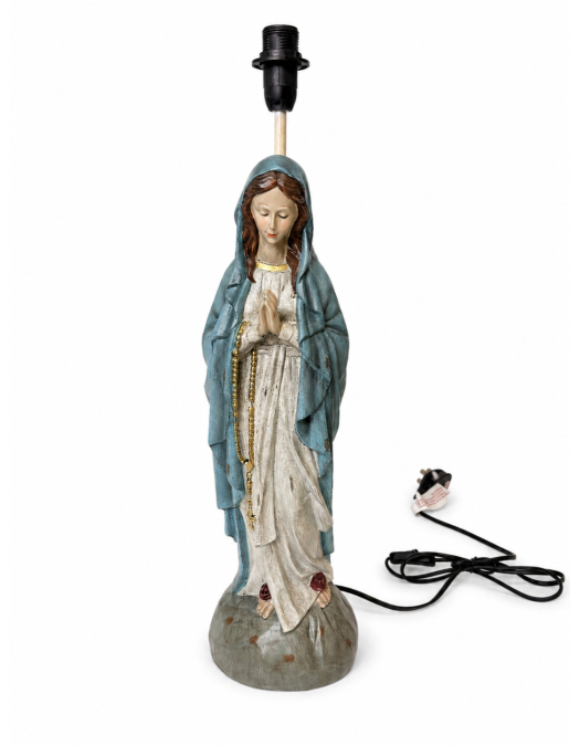 Antiqued Praying Maria Table Lamp - BASE ONLY