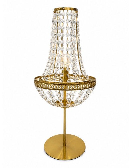 Brass Empire "Chandelier" Table Lamp