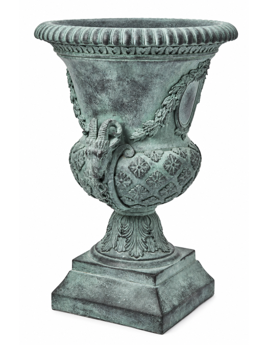 Verdigris Palazzo-Style Urn Garden Planter