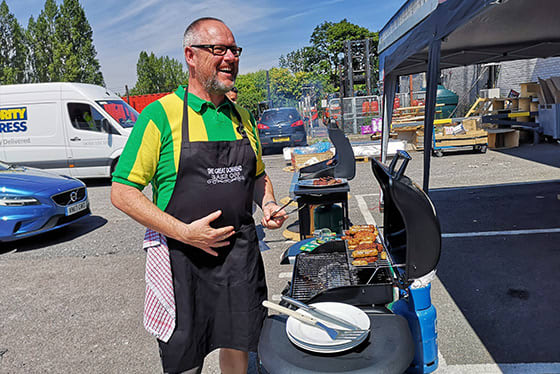 Stage Electrics Staff BBQ at Patchway Office