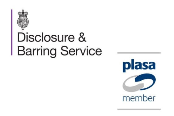 Disclosure & Barring Service and PLASA Logos