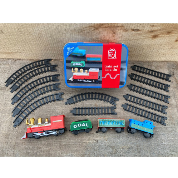 train set in a tin