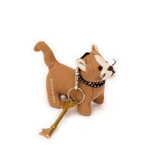 Rice Pudding Cat Key Ring - Feline