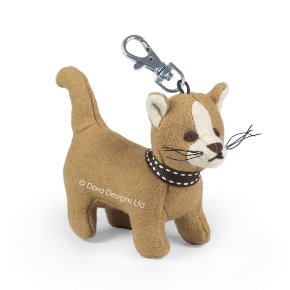 Rice Pudding The Cat Key Ring by Dora Designs