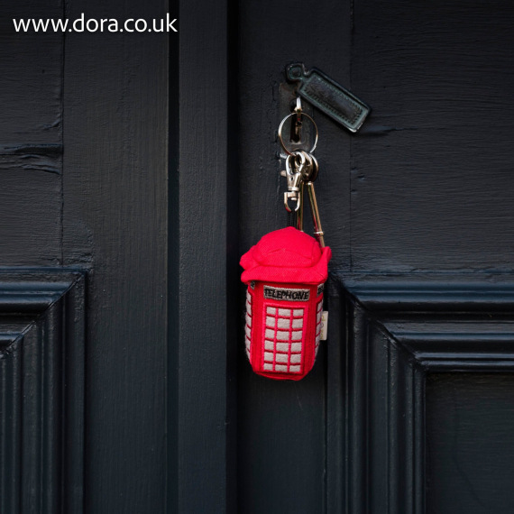 Telephone Box Key Ring by Dora Designs