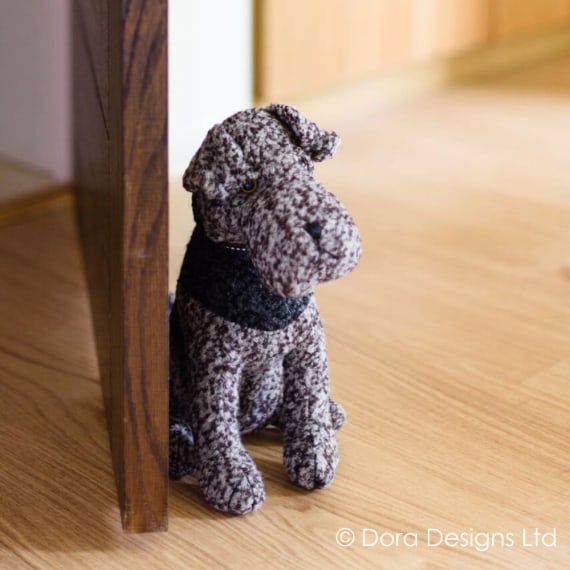 Alfie Airedale Dog Doorstop by Dora Designs