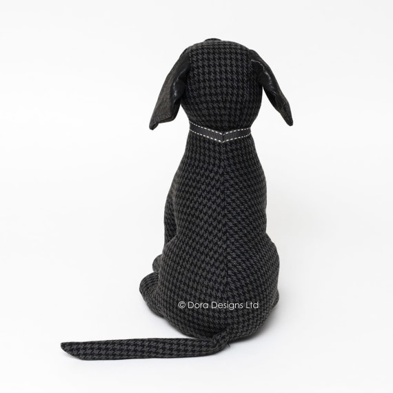 Black Labrador Animal Dog Doorstop by Dora Designs