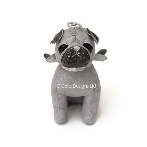 Gabriel Christmas Pug Doorstop by Dora Designs